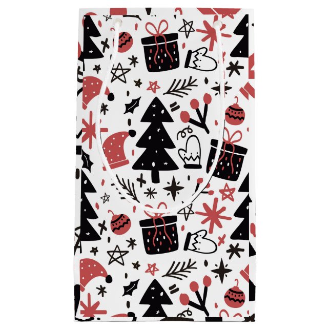 Bolsa De Regalo Pequeña "Feliz Navidad" (Anverso)