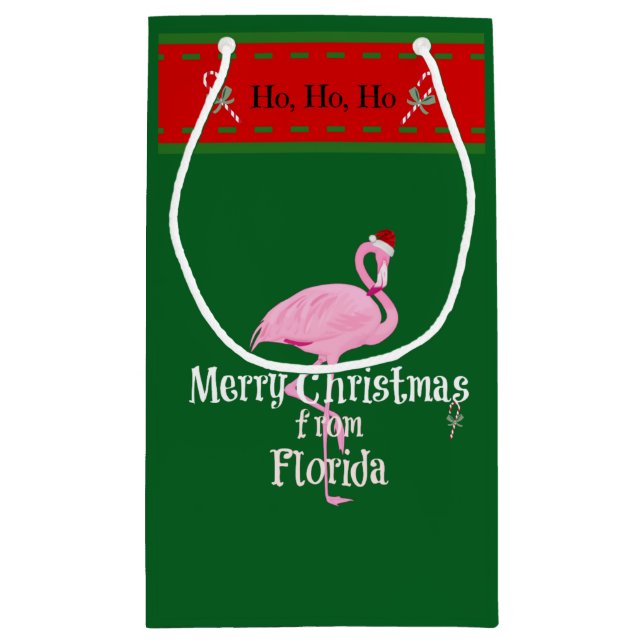 Bolsa De Regalo Pequeña Feliz Navidad desde Florida (Reverso)