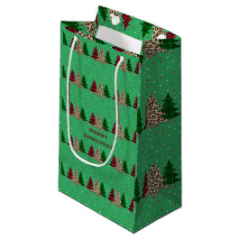 Bolsa De Regalo Pequeña Feliz Navidad Moderna y Elegante