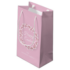 Bolsa De Regalo Pequeña Feliz Pascua Cuenca Rosa Pussy Willow