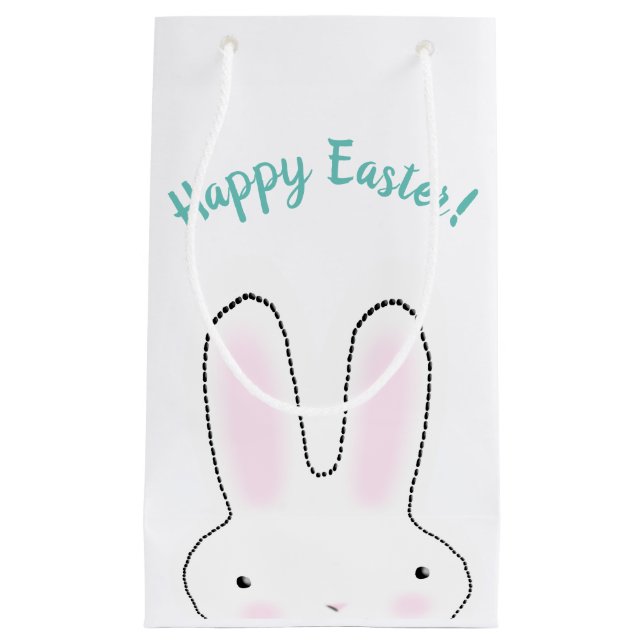 Bolsa De Regalo Pequeña Feliz Pascua Feliz Primavera lindo personalizado C (Anverso)