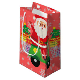 Bolsa De Regalo Pequeña Feliz regalo de compras de Papá Noel a los niños r