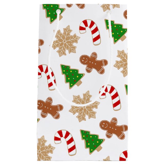 Bolsa De Regalo Pequeña Feriado de cookies de navidades (Anverso)