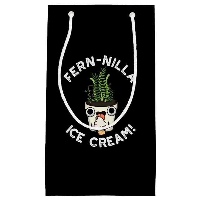 Bolsa De Regalo Pequeña Fernilla Helado Crema de Hielo Planta Pun Dark BG (Anverso)