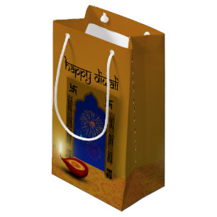 Bolsa De Regalo Pequeña Festividad Feliz Diwali fuegos artificiales - Bols