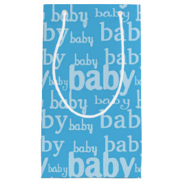 Bolsa De Regalo Pequeña Fiesta de Baby Shower Es un Niño Azul