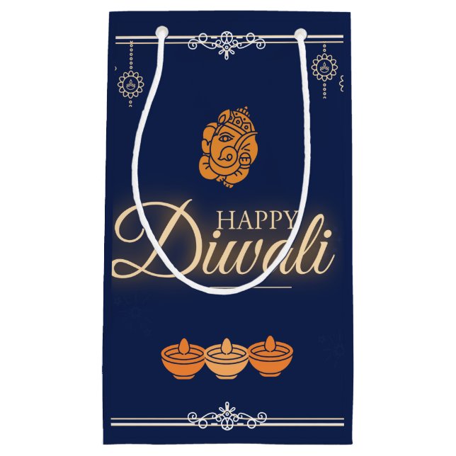Bolsa De Regalo Pequeña Fiesta de celebración de Diwali (Anverso)