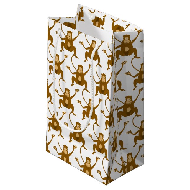 Bolsa De Regalo Pequeña Fiesta de cumpleaños animal del parque zoológico (Angulo Anverso)