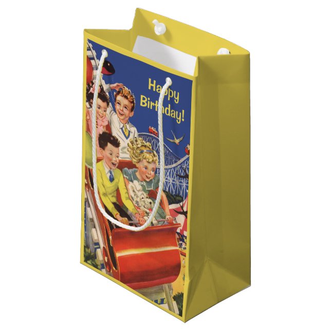 Bolsa De Regalo Pequeña Fiesta de cumpleaños de la diversión de la montaña (Angulo Anverso)