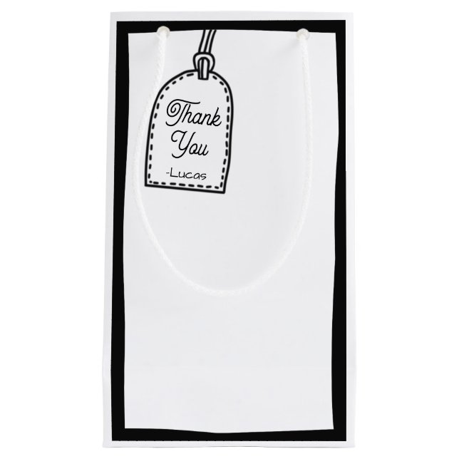 Bolsa De Regalo Pequeña fiesta de estilo cómic de 2D (Anverso)