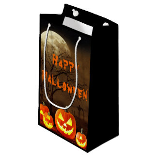 Bolsa De Regalo Pequeña Fiesta de Halloween en un cementerio espeluznante
