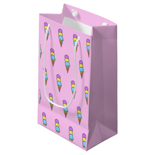 Bolsa De Regalo Pequeña "Fiesta de helado" (Angulo Anverso)