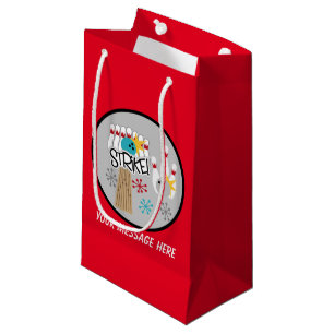 Bolsa De Regalo Pequeña Fiesta de la huelga de bolos