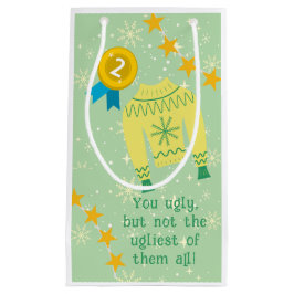 Bolsa De Regalo Pequeña Fiesta de Navidades de suéter feo de festividad re