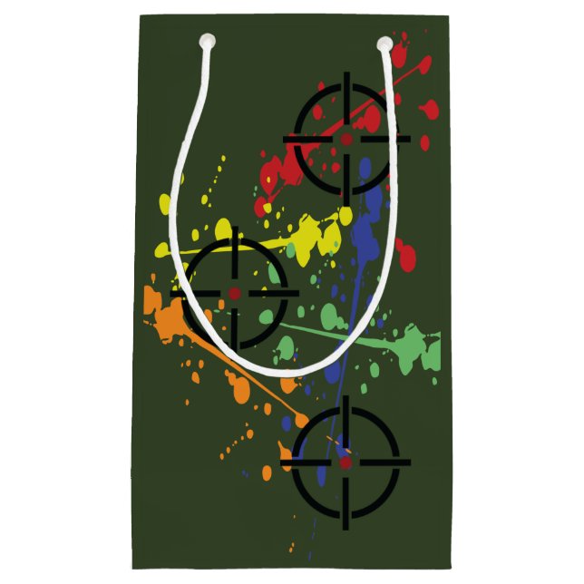 Bolsa De Regalo Pequeña Fiesta Green Paintball (Anverso)