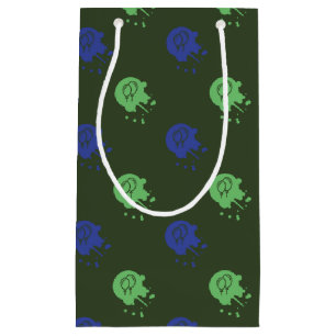 Bolsa De Regalo Pequeña Fiesta Green y Blue Paintball