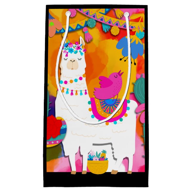 Bolsa De Regalo Pequeña Fiesta Llama Cinco De Mayo Cute Fiesta de cumpleañ (Anverso)