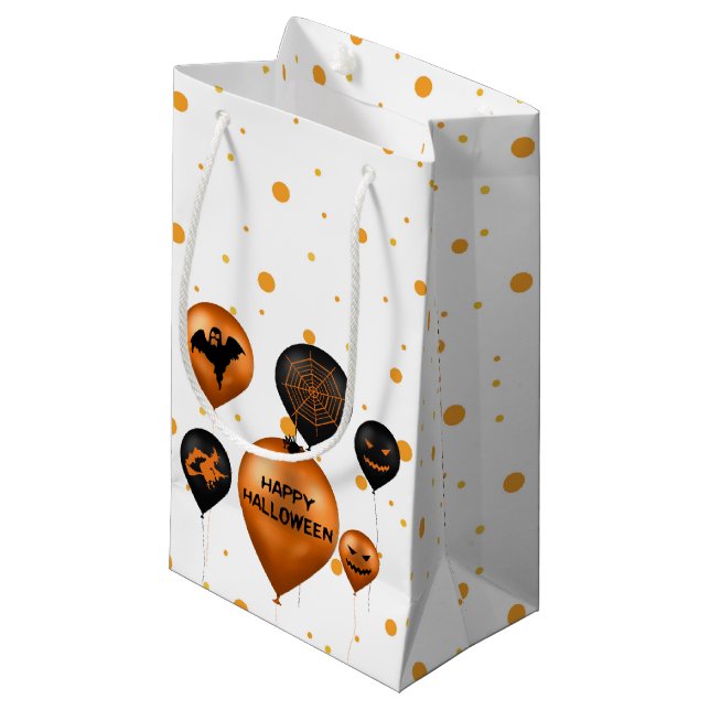 Bolsa De Regalo Pequeña Fiestas de Halloween felices (Angulo Anverso)