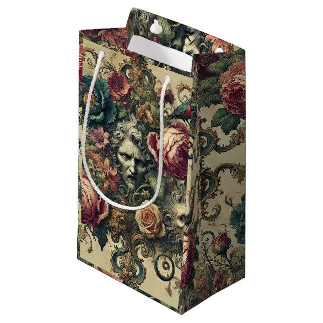 Bolsa De Regalo Pequeña Firma del Atelier Arcano - Floral gótica (Angulo Anverso)