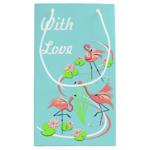 Bolsa De Regalo Pequeña Flamingo Fandango Trio con amor pequeño