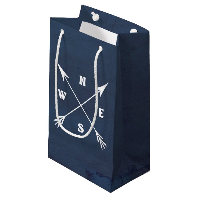 Bolsa De Regalo Pequeña Flechas de brújula (Angulo Anverso)