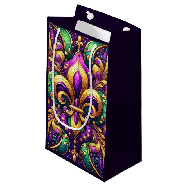 Bolsa De Regalo Pequeña fleur de lis mardi gras (Angulo Anverso)