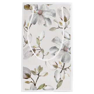 Bolsa De Regalo Pequeña Flor blanca