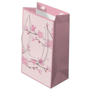 Bolsa De Regalo Pequeña Flor de cerezo - rosa