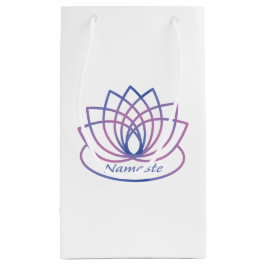 Bolsa De Regalo Pequeña Flor de Loto Morada y Rosa Namaste