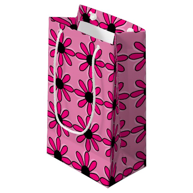 Bolsa De Regalo Pequeña Flor rosa (Angulo Anverso)