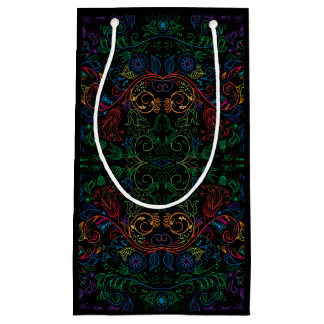 Bolsa De Regalo Pequeña Floradore - negro