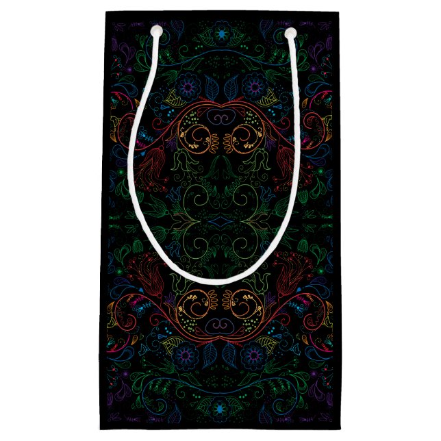 Bolsa De Regalo Pequeña Floradore - negro (Anverso)