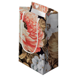 Bolsa De Regalo Pequeña Floral anticuada