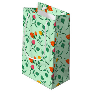 Bolsa De Regalo Pequeña Floral pattern with colored rose flowers