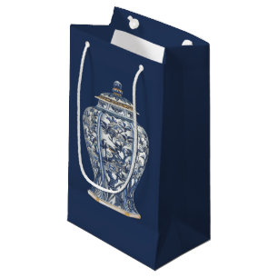 Bolsa De Regalo Pequeña Florero azul y blanco de la porcelana por el