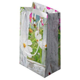 Bolsa De Regalo Pequeña Flores Cosmos En La Cercada