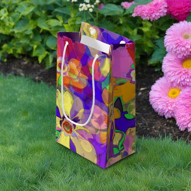 Bolsa De Regalo Pequeña Flores de arte pop (Subido por el creador)