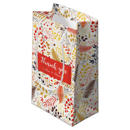 Bolsa De Regalo Pequeña Flores de bosque silvestre Fern Mushrooms Foliage