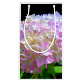 Bolsa De Regalo Pequeña Flores de hortensias violetas amarillas y suaves