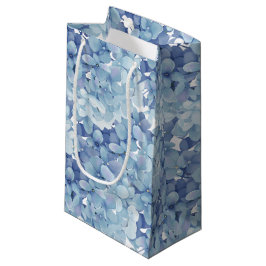 Bolsa De Regalo Pequeña Flores de Hydrangea acuarela