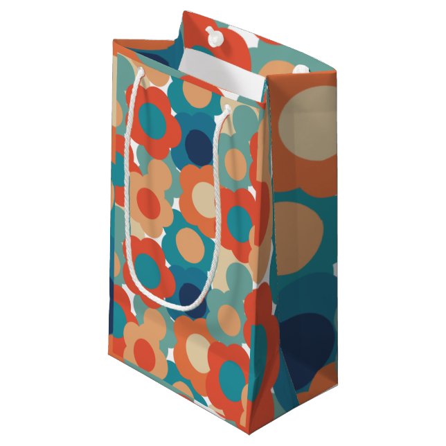 Bolsa De Regalo Pequeña Flores de los años 70 (Angulo Anverso)