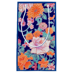 Bolsa De Regalo Pequeña Flores, diseño japonés