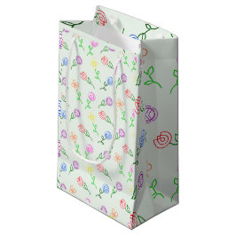 Bolsa De Regalo Pequeña Flores geométricas