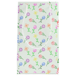 Bolsa De Regalo Pequeña Flores geométricas