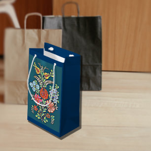 Bolsa De Regalo Pequeña Flores húngaras coloridas