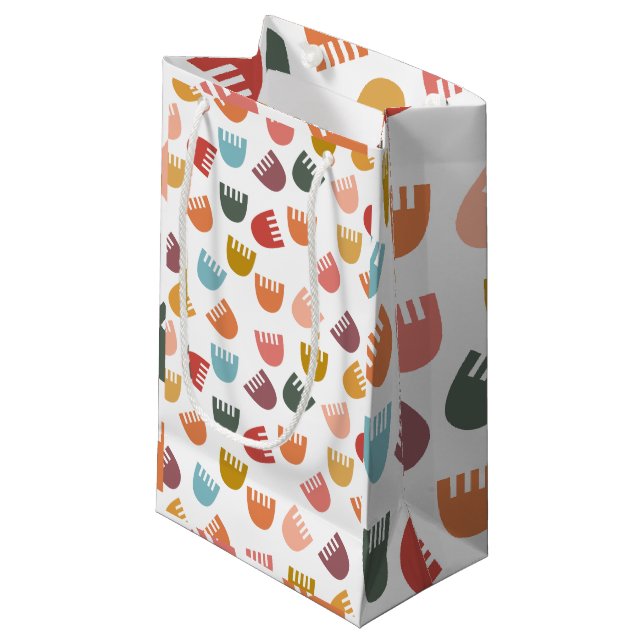 Bolsa De Regalo Pequeña Flores mixtas de boho (Angulo Anverso)