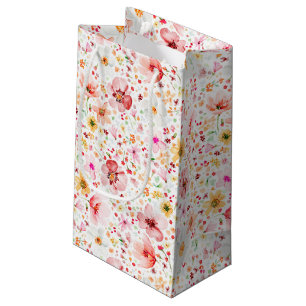 Bolsa De Regalo Pequeña Flores silvestres elegantes favores románticos de