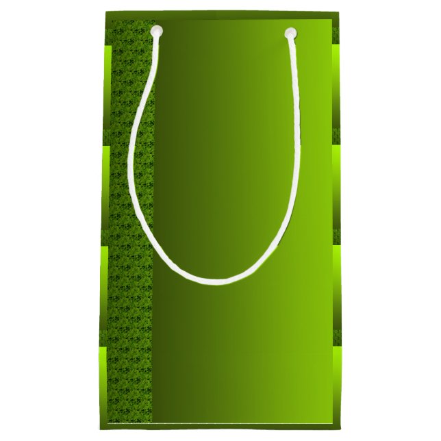 Bolsa De Regalo Pequeña Follaje verde (Anverso)