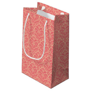 Bolsa De Regalo Pequeña Fondo barroco del damasco del estilo