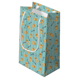Bolsa De Regalo Pequeña fondo con los gatos